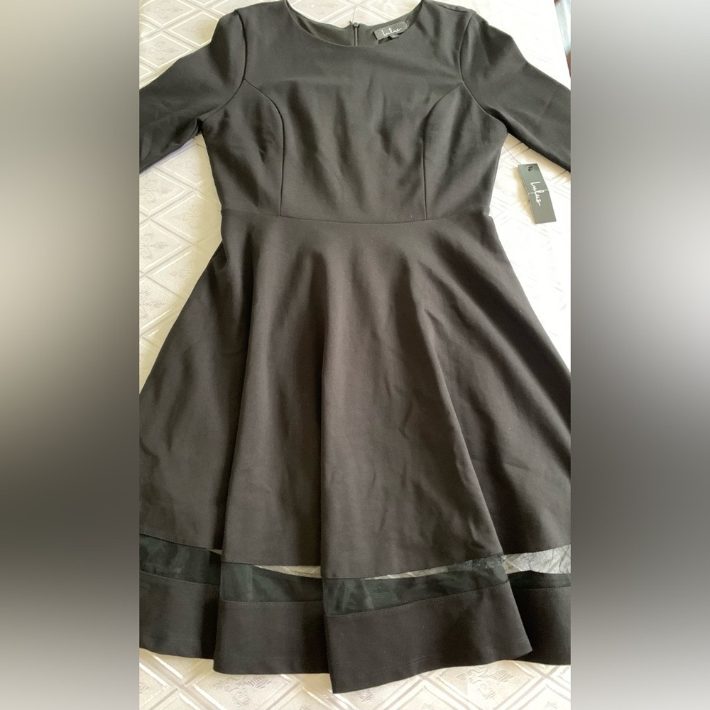 Lulu's Black A-Line Dress